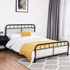 Rust Proof King Size Iron Bed Long Lasting Durability Smooth Finish Edges
