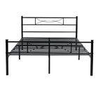 Black Wrought Iron Bed , Wrought Iron Platform Bed For  Hotel Family